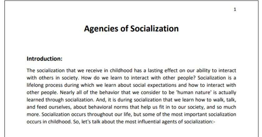  PDF Agents Of Socialization Pdf Download MyPDF