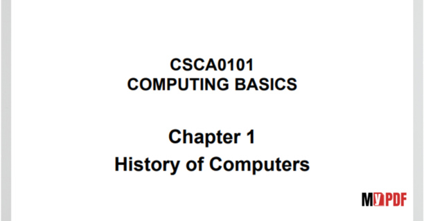 History Of Computers Pdf Download 