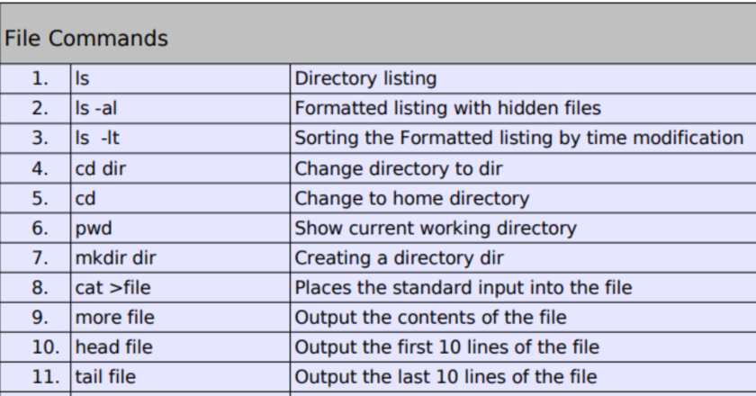 Commonly Used Linux Commands Vrogue